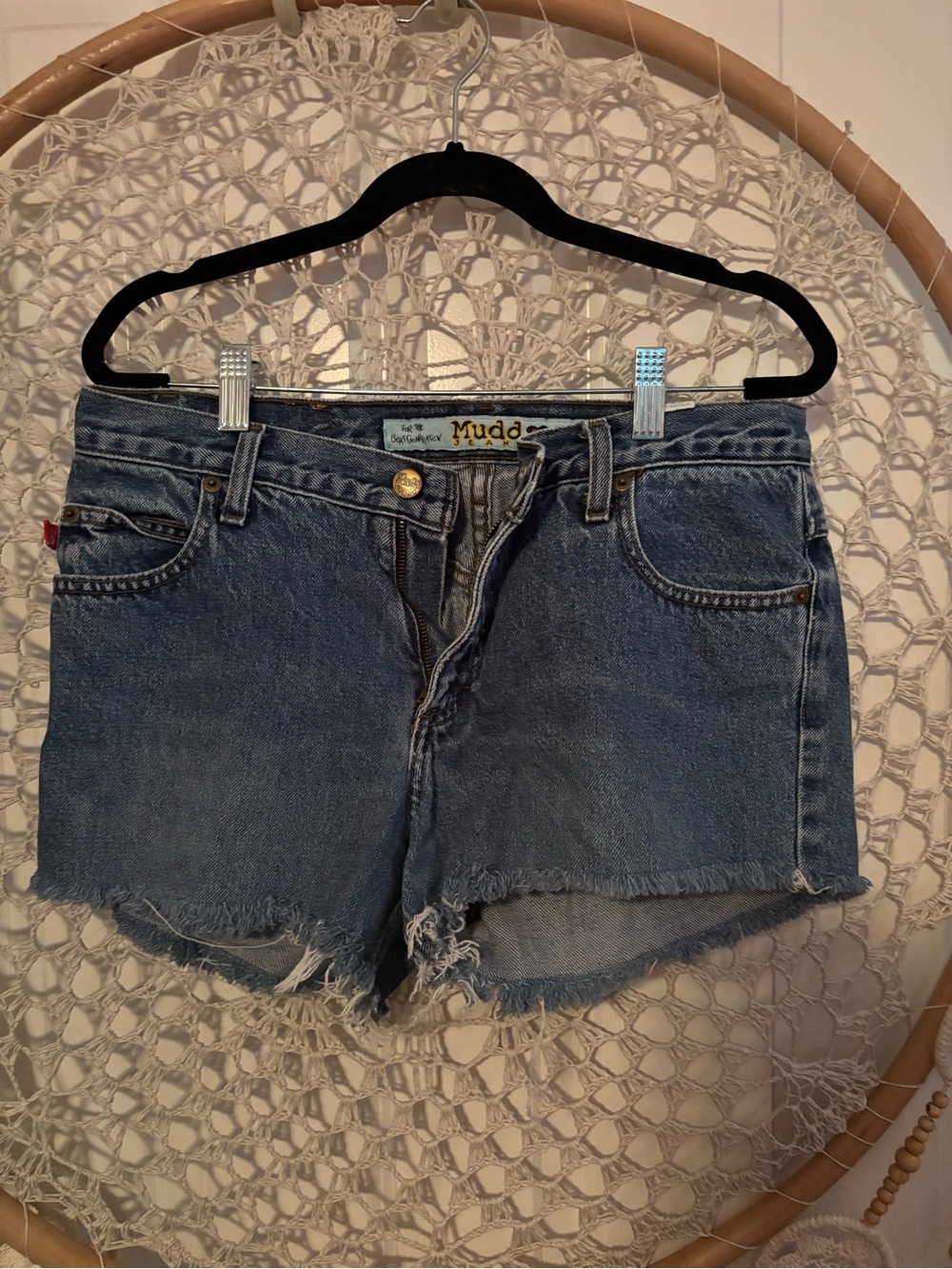 Mudd‎ Y2K Women's Denim Cutoff Shorts Size 11 A00376
